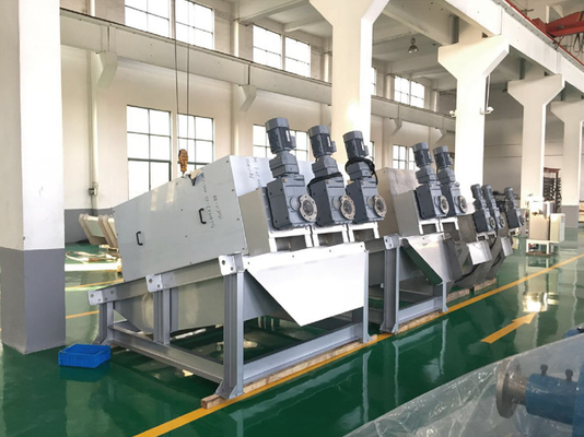CSD Spiral Sludge Dewaterer Dewatering Screw Press Machine For Wastewater Treatment Plant