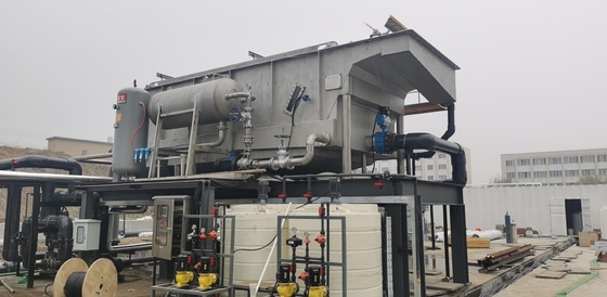 150m3/H Textiles Wastewater Treatment Flotation Unit With Mechanical Skimmer