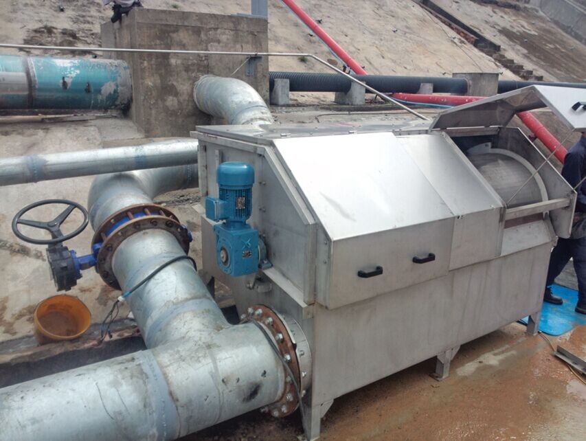 CSM drum type spiral screen , grit screen for sewage wastewater treatment